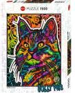 Opakowanie Puzzle 1500 Jolly Pets, Kolorowy kot, Dean Russo