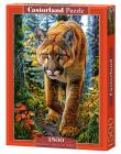 Opakowanie Puzzle 1500 Mountain Lion In The Forest CASTOR