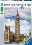 Opakowanie Puzzle 1500 Zabawny kot na zegarze Big Ben