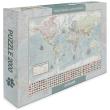Puzzle 2000 - Świat polityczny m. stylizowana. Wydawca: Artglob. Dadada.pl Opakowanie Puzzle 2000 - Świat polityczny m. stylizowana