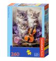 Opakowanie Puzzle 260 Musical Kittens CASTOR