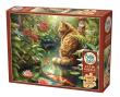Opakowanie Puzzle 275 XL Ryby Koi, kot i krasnal G3
