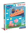 Opakowanie Puzzle 2x20 Super Kolor Peppa Pig
