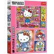 Opakowanie Puzzle 2x200 Hello Kitty i przyjaciele TREFL