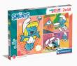 Opakowanie Puzzle 3 x 48 super kolor The smurfs 25276