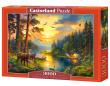 Opakowanie Puzzle 3000 Sunset over Forest River CASTOR