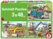 Opakowanie Puzzle 3x48 Pojazdy budowlane G3