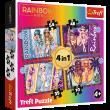 Opakowanie Puzzle 4w1 (35,48,64,70) Modne laleczki Rainbow high 34614
