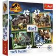 Opakowanie Puzzle 4w1 Groźne dinozaury TREFL