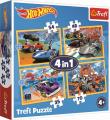 Opakowanie Puzzle 4w1 Pojazdy Hot Wheels TREFL