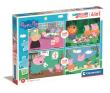 Opakowanie Puzzle 4w1 Super Kolor Peppa Pig