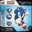 Puzzle 50 drewniane Wood Craft Junior Sprytny Sonic 20203. Wydawca: Trefl PAP. Dadada.pl Opakowanie Puzzle 50 drewniane Wood Craft Junior Sprytny Sonic 20203
