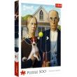Opakowanie Puzzle 500 American Gothic: Psia Edycja TREFL