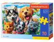 Opakowanie Puzzle 70 Pets Selfie CASTOR