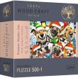 Opakowanie Puzzle drewniane 500+1 Świąteczne pieski 20173