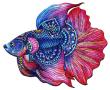 Opakowanie Puzzle drewniane/kolorowe - Ryba