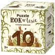 Puzzle Rok w lesie Liczymy zwierzaki. Autor: Dziubak Emilia. Dadada.pl Okładka książki Puzzle Rok w lesie Liczymy zwierzaki