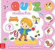 Quiz malucha. Książeczka edukacyjna z naklejkami z pieskiem 3+. Autor: Łanocha Katarzyna. Dadada.pl Okładka książki Quiz malucha. Książeczka edukacyjna z naklejkami z pieskiem 3+