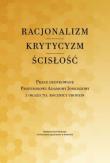 Racjonalizm Krytycyzm Ścisłość. Autor: Piotr Duchliński, Piotr S. Mazur, Poznański Jacek. Dadada.pl Okładka książki Racjonalizm Krytycyzm Ścisłość