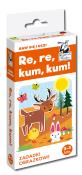 Re, re, kum, kum Zagadki obrazkowe. Autor: Trepczyńska Magdalena. Dadada.pl Okładka książki Re, re, kum, kum Zagadki obrazkowe