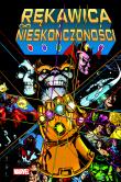 Rękawica Nieskończoności. Autor: Jim Starlin, Ron Lim, George Prez, Dariusz Stańcz. Dadada.pl Okładka książki Rękawica Nieskończoności
