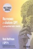 Rozmowa z chatem GPT o przyszłości ludzi i świata. Autor: Hoffman Reid. Dadada.pl Okładka książki Rozmowa z chatem GPT o przyszłości ludzi i świata