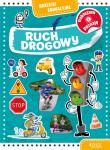 Ruch drogowy Naklejki edukacyjne. Autor: Dorota Skwark. Dadada.pl Okładka książki Ruch drogowy Naklejki edukacyjne