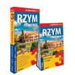 Rzym i Watykan 3w1 przewodnik + atlas + mapa. Autor: Kowalska Kamila, Romanowska Katarzyna. Dadada.pl Okładka książki Rzym i Watykan 3w1 przewodnik + atlas + mapa