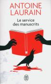 Service des manuscrits. Autor: Antoine Laurain. Dadada.pl Okładka książki Service des manuscrits