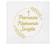 Opakowanie Serwetki Pierwsza Komunia kłosy 33x33cm 20szt