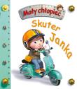Skuter Janka. Mały chłopiec. Autor: Beaumont Emilie, Nathalie Belineau. Dadada.pl Okładka książki Skuter Janka. Mały chłopiec