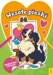 Słodkie zwierzaki. Wesołe pieski. Autor: Opracowanie zbiorowe. Dadada.pl Okładka książki Słodkie zwierzaki. Wesołe pieski