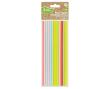 Opakowanie Słomki papierowe pastelowe MIX 197x6mm 24szt