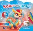 Smoki. Kolorowanka z tatuażami FLUO. Autor: Opracowanie zbiorowe. Dadada.pl Okładka książki Smoki. Kolorowanka z tatuażami FLUO