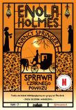 Sprawa czarnego powozu. Enola Holmes. Autor: Nancy Springer. Dadada.pl Okładka książki Sprawa czarnego powozu. Enola Holmes