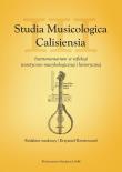Okładka książki Studia Musicologica Calisiensia T.3 Instrumentarium w refleksji teoretyczno-muzykologicznej i