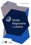 Opakowanie Studia Regionalne i Lokalne 4 (86) 2021