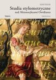 Studia stylometryczne nad Metamorfozami... T.2. Autor: Śnieżewski Stanisław. Dadada.pl Okładka książki Studia stylometryczne nad Metamorfozami... T.2