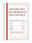 Opakowanie Świadectwo A4 nauczyciela - Czerwony pasek 10szt