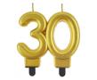 Opakowanie Świeczka cyferka 30 Beauty&Charm metalik złota 8cm