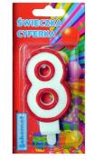 Opakowanie Świeczka cyferka 8