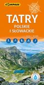Tatry Polskie i Słowackie mapa laminowana. Autor:   Praca zbiorowa. Dadada.pl Okładka książki Tatry Polskie i Słowackie mapa laminowana