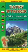 Okładka książki Tatry Wysokie polskie i słowackie mapa w.2