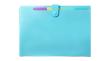 Opakowanie Teczka A4 harmonijkowa PP pastel niebieski