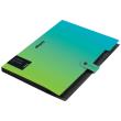 Opakowanie Teczka A4 PP 5 przegródek niebiesko-ziel. Radiance