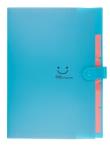 Opakowanie Teczka plastikowa A4 z 5 przegródkami niebieska