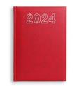 Opakowanie Terminarz 2024 A5 dzienny Standard - czerwony