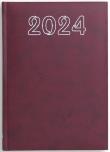 Opakowanie Terminarz 2024 B6 dzienny - bordowy