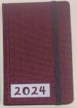 Opakowanie Terminarz 2024 tygodniowy 9x14cm płótno MIX