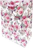 Opakowanie Torebka ozdobna matowa 18x23x10cm róże GB23128